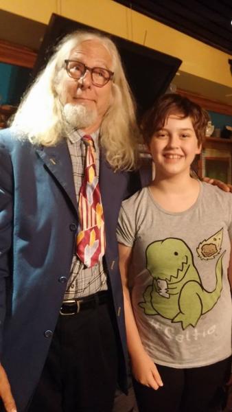 Leah and I went to see Heywood Banks on October 25, 2014. He was hillarious and our faces hurt from smiling and laughing when the show was over. He was more than happy to take a picture with Leah.