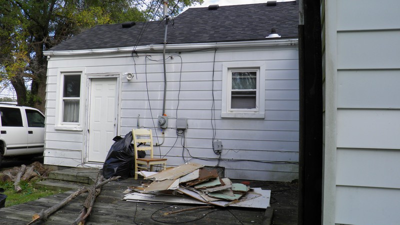 The deck was used for many things during all of the remodeling.