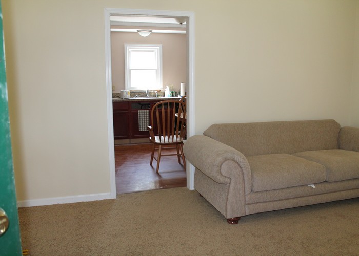 Check out the difference in the living room from then til now.