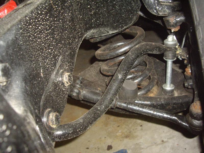 Drive side front end suspension