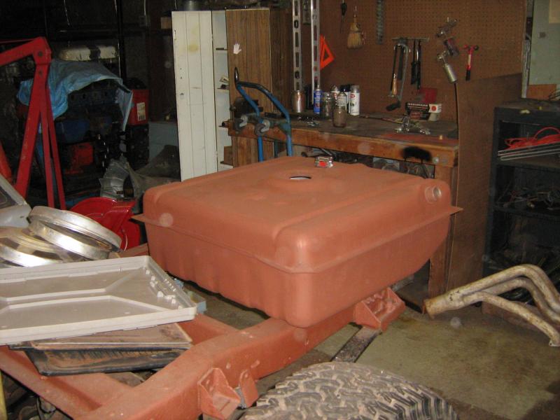 took the tank out from behind the seat and mounted this one from a 91 van using a sending unit out of a 75.