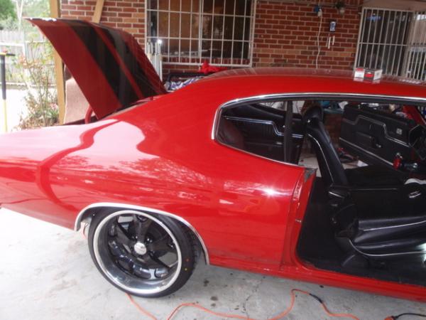 with new wheels on