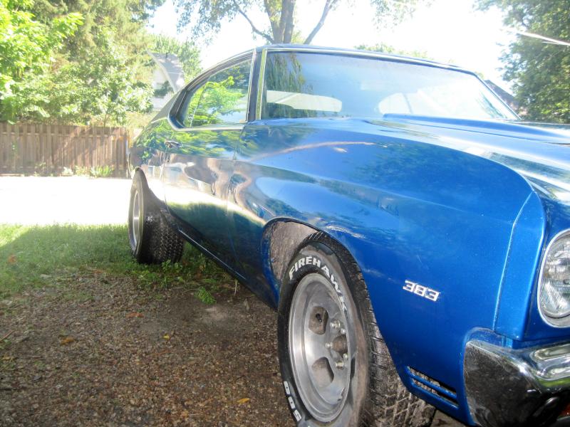 Just trying to show how he bulldogged it out. The back tires actually hit the wheel well on the slightest bump. Oh and the rims and tires are for sale should anyone want them